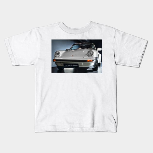 Porsche 911 Turbo Cabrio Study - Porsche Museum Kids T-Shirt by holgermader